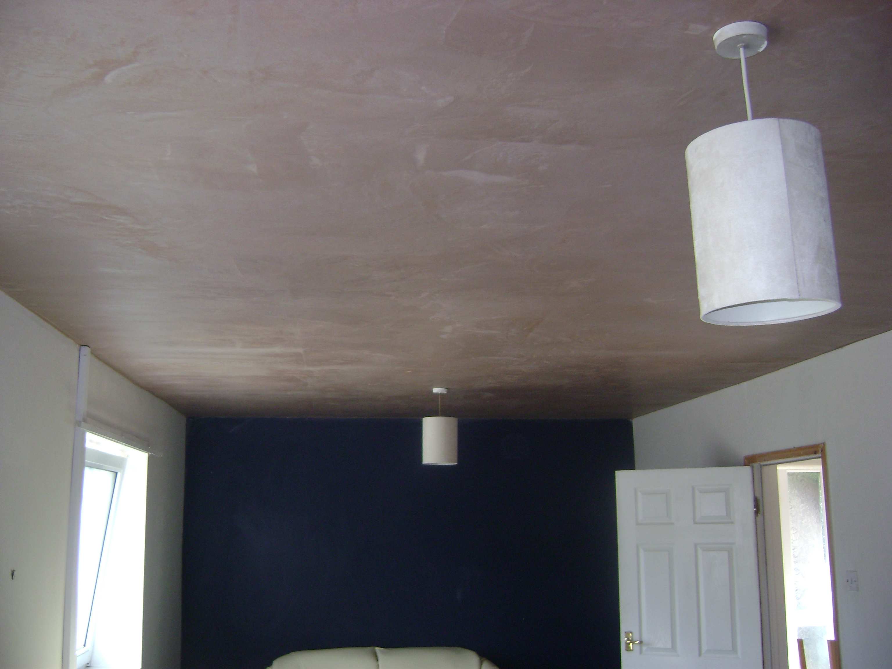 The ceiling once plastering is completed