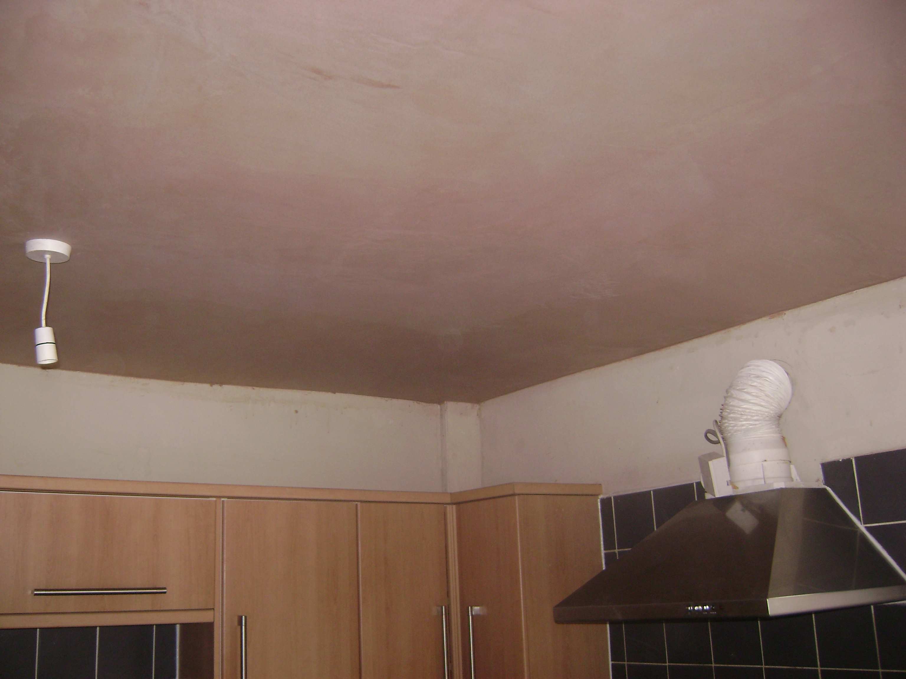 The ceiling was then plastered ready for the customer to decorate once dry